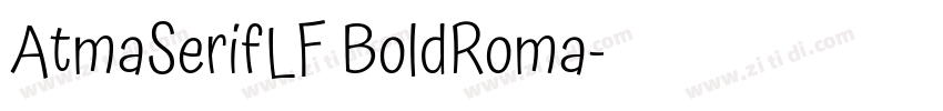 AtmaSerifLF BoldRoma字体转换